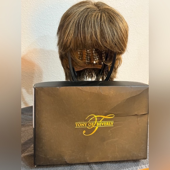 ROXY WIG, TONY OF BEVERLY, COLOR KAHLUA. Layered short Roxy. Highlights. In Box! - Picture 3 of 14